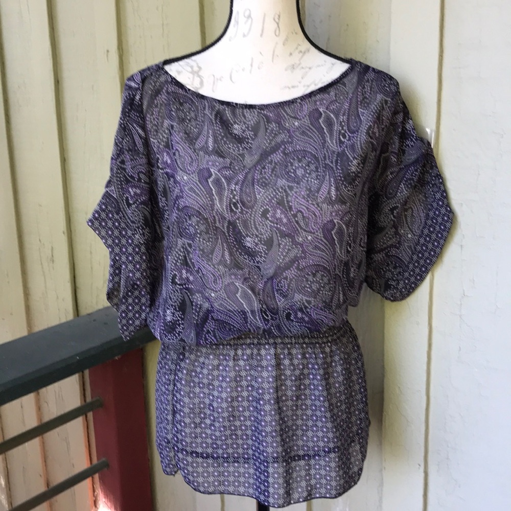 Miley Cyrus & Max Azria Paisley Blouse